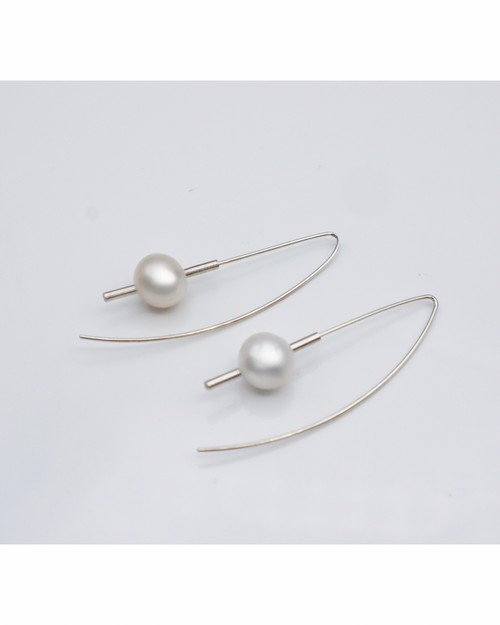 Sterling Silver Pearl Drop Earrings