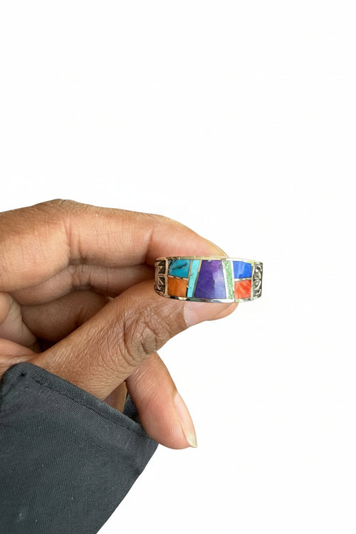 Indian Summer Navajo Inlaid Ring