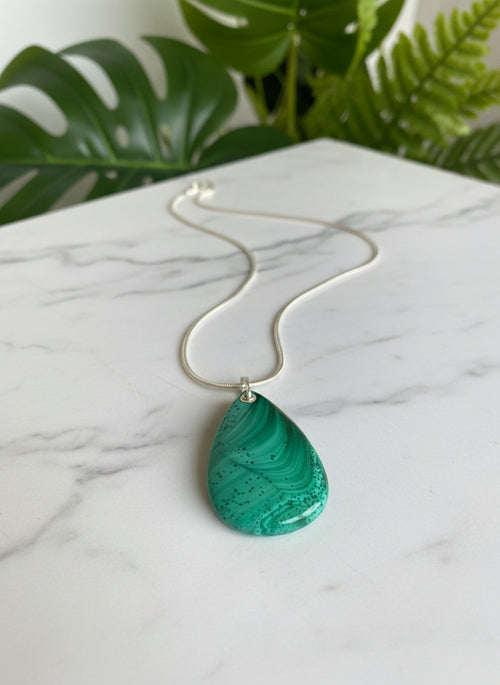 Malachite Necklace by Nancy Foo