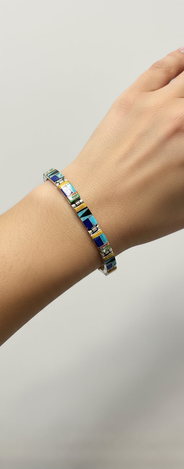 Multi Stone Link Bracelet