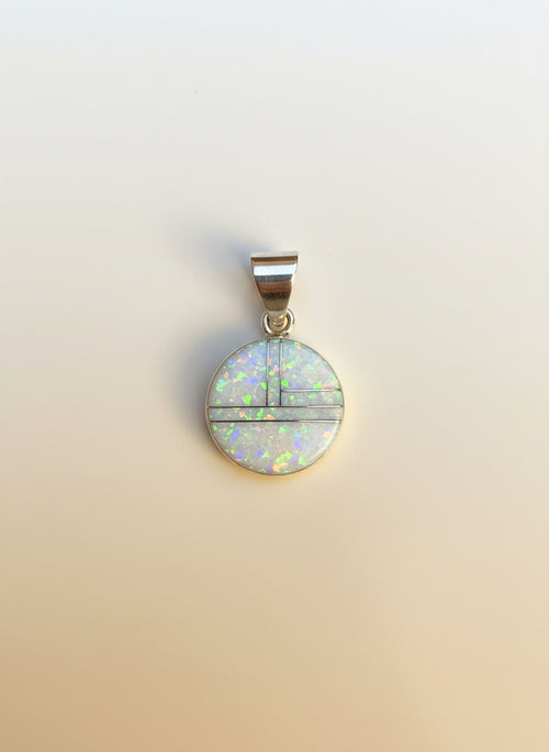 Opal Round Pendent