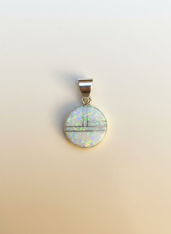 Opal Round Pendent