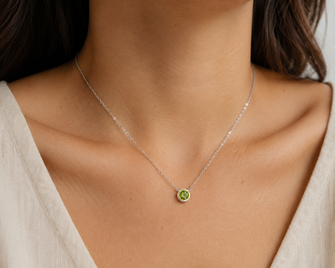Made in Jerome AZ peridot Necklace 