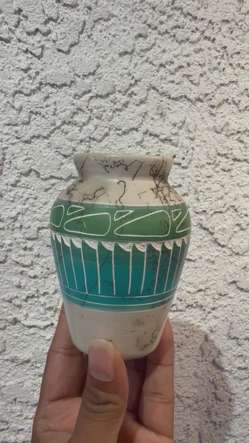 Navajo Carved Pottery by Cecelia Benally
