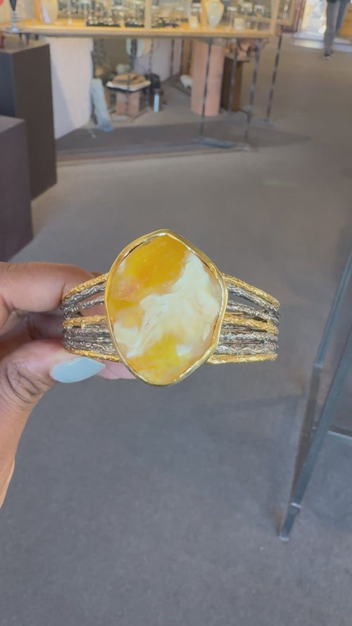 Amber Cuff Bracelet