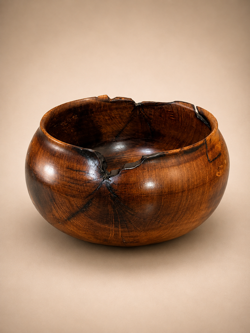 Rustic Luxury Mesquite Burl Wood Bowl