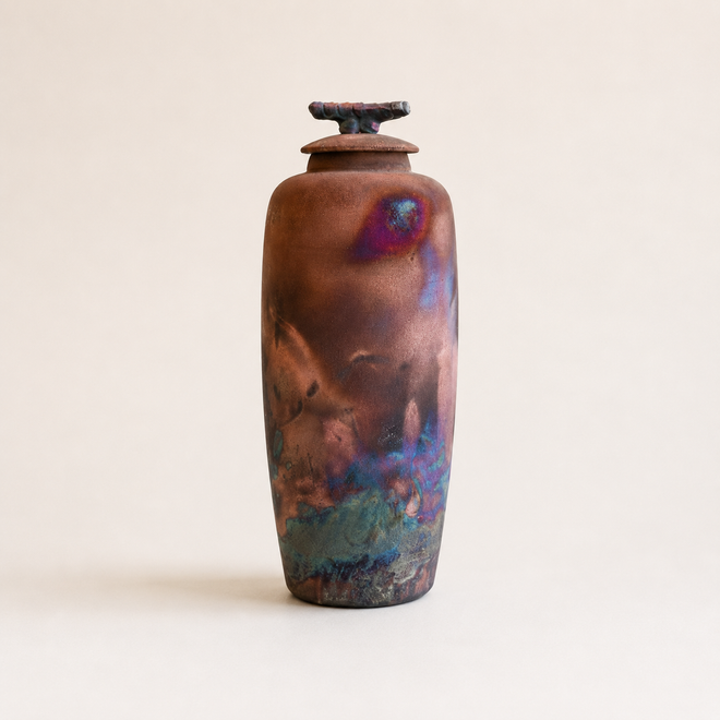 Southwest Raku pottery collection featuring one-of-a-kind handmade ceramic art