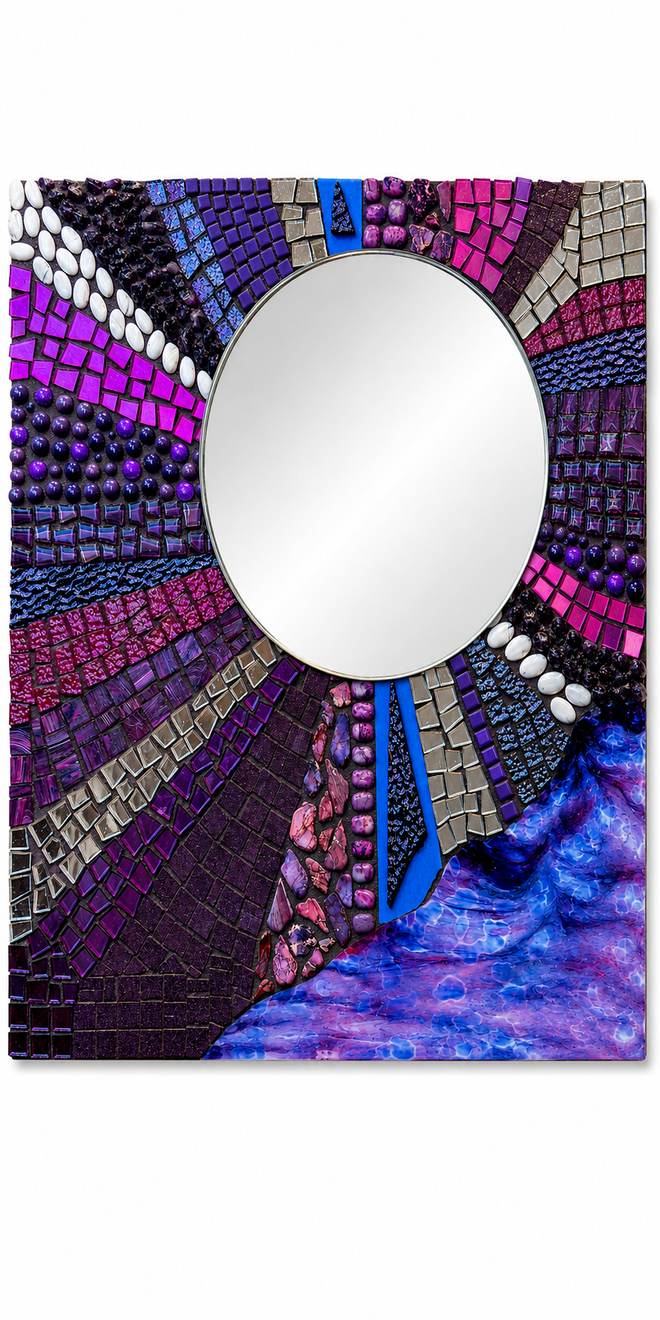 sue haan handmade Mosaic wall mirror