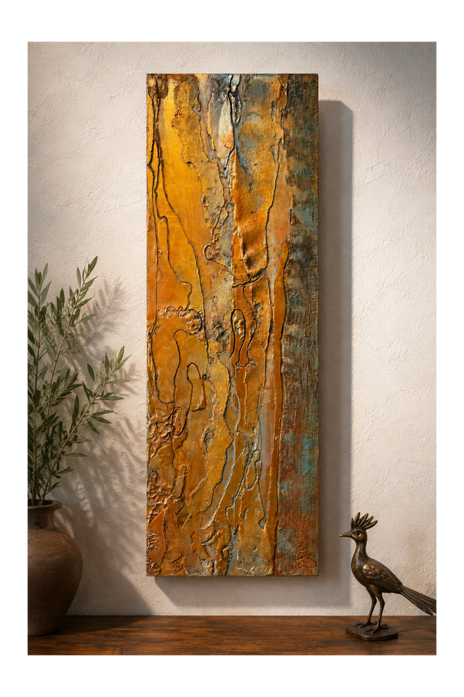 textured wall art wooden panel right