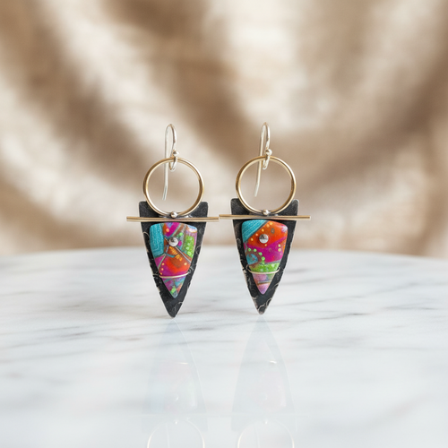 Aralyn Triangle Earrings