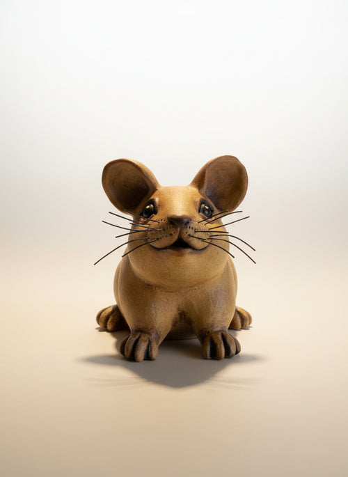 Handmade Ceramic Pika – Sculpture by Sumati Colpitts