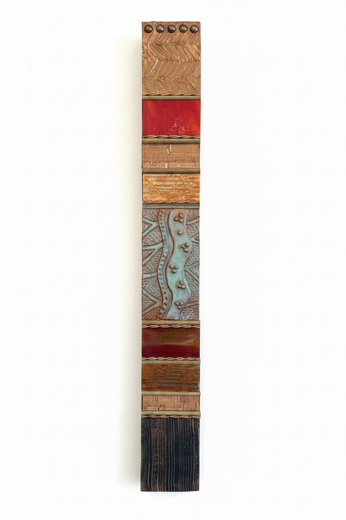 Southwest Totems 24.5”h x 3”w by Julie Hemer