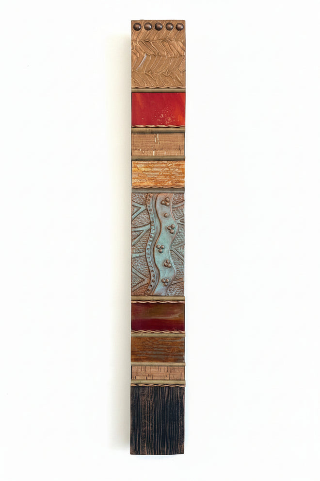 Southwest Totems 24.5”h x 3”w by Julie Hemer